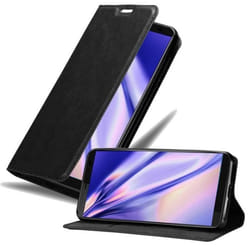 Coque pour HTC U12 PLUS Housse en NOIR NUIT Etui Case Cover Protection Portefeuille Wallet