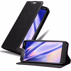 Coque pour Nokia 5.1 Housse en NOIR NUIT Etui Case Cover Protection Portefeuille Wallet
