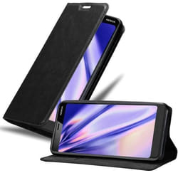 Coque pour Nokia 5.1 Housse en NOIR NUIT Etui Case Cover Protection Portefeuille Wallet