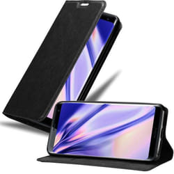 Coque pour Sony Xperia XZ3 Housse en NOIR NUIT Etui Case Cover Protection Portefeuille Wallet