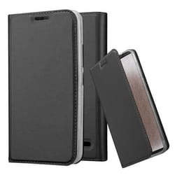 Coque pour Motorola MOTO E4 Etui en CLASSY NOIR Housse Case Cover Protection fermeture magnétique Portefeuille Wallet