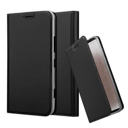 Coque pour Nokia Lumia 1320 Etui en CLASSY NOIR Housse Case Cover Protection fermeture magnétique Portefeuille Wallet