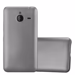 Étui de téléphone - CADORABO - Nokia Lumia 640 XL - Gris Métallique - Souple - Ultra Fin