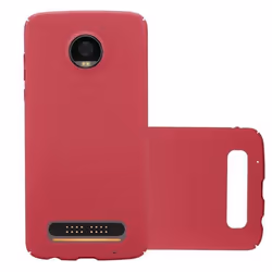 Coque - CADORABO - Motorola MOTO Z2 PLAY - Rouge - Protection Rigide - Design Mat