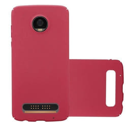 Coque - CADORABO - Motorola MOTO Z2 PLAY - Rouge - Protection Rigide - Design Mat