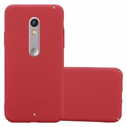 Coque pour Motorola MOTO X PLAY Etui en FROSTY ROUGE Housse Hard Case Cover Protection à laspect givré