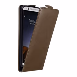 Coque pour ZTE Axon 7 Etui en MARRON CAFÉ Housse Case Cover Protection Flip magnétique Portefeuille