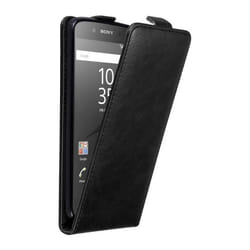 Coque Flip - CADORABO - Sony Xperia Z5 - Simili-cuir Noir - Fermeture Magnétique - Protection Complète