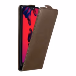 Coque pour Huawei P20 PRO / P20 PLUS Etui en MARRON CAFÉ Housse Case Cover Protection Flip magnétique Portefeuille