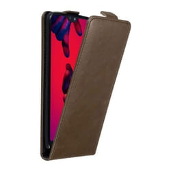 Coque pour Huawei P20 PRO / P20 PLUS Etui en MARRON CAFÉ Housse Case Cover Protection Flip magnétique Portefeuille