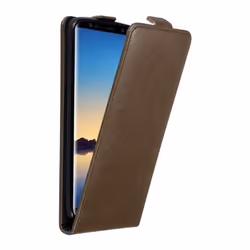 Coque pour Samsung Galaxy NOTE 8 Etui en MARRON CAFÉ Housse Case Cover Protection Flip magnétique Portefeuille