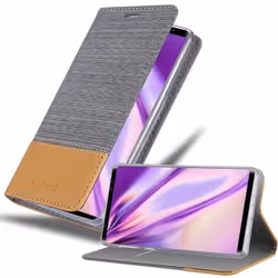 Cadorabo Coque pour Samsung Galaxy NOTE 9 en GRIS CLAIR MARRON