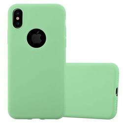 Coque de téléphone - CADORABO - Apple iPhone XS MAX - Silicone TPU - Candy vert pastel - Protection optimale