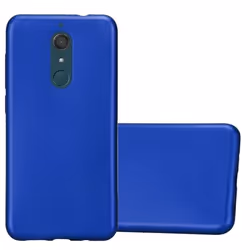 Étui de téléphone - CADORABO - WIKO VIEW XL - Bleu Métallique - Souple - Antichoc - Résistant aux Rayures