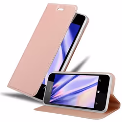 Coque - CADORABO - Nokia Lumia 550 - Rose - Semi-rigide - Fermeture Magnétique