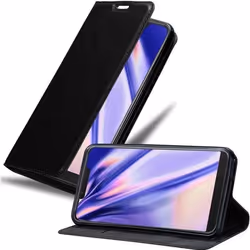 Coque pour WIKO VIEW 2 PLUS - CADORABO - Noir Nuit - Simili-cuir - Fermeture magnétique - Ultra fin