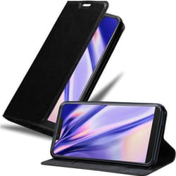Coque pour WIKO VIEW 2 PLUS - CADORABO - Noir Nuit - Simili-cuir - Fermeture magnétique - Ultra fin