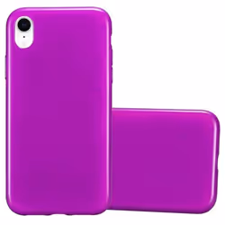 Coque pour Apple iPhone XR Housse en VIOLET Etui Case Cover Protection Silicone TPU flexible brossé