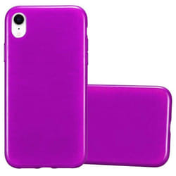 Coque pour Apple iPhone XR Housse en VIOLET Etui Case Cover Protection Silicone TPU flexible brossé