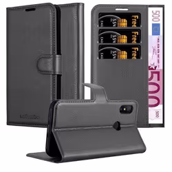 Coque pour Xiaomi Mi A2 LITE / RedMi 6 PRO Housse en NOIR DE JAIS Etui Case Cover Protection fermeture magnétique Portefeuill ...