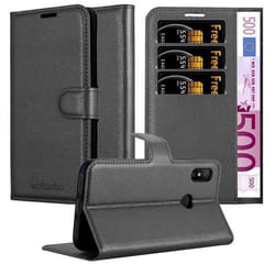 Coque pour Xiaomi Mi A2 LITE / RedMi 6 PRO Housse en NOIR DE JAIS Etui Case Cover Protection fermeture magnétique Portefeuille