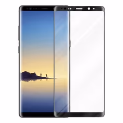 Plein Verre Trempé décran pour Samsung Galaxy NOTE 8 Film protection en TRANSPARENT avec NOIR durci Tempered Glass
