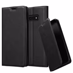Coque pour Samsung Galaxy S10e - CADORABO - NOIR NUIT - Simili-cuir - Fermeture magnétique - Rigide
