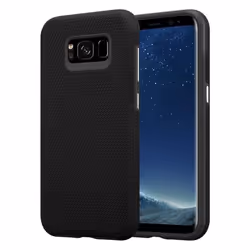 Coque pour Samsung Galaxy S8 PLUS Housse en NOIR DAHLIA Outdoor Case Etui Cover Protection hybride surface antidérapante