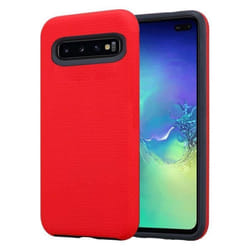 Coque pour Samsung Galaxy S10 PLUS Housse en ROUGE OEILLET Outdoor Case Etui Cover Protection hybride surface antidérapante