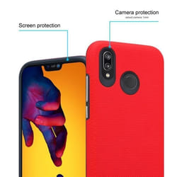 Coque - CADORABO - Huawei P20 LITE - Rouge Oeillet - Design Triangle - Protection Chocs