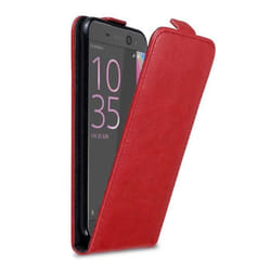 Coque pour Sony Xperia XA ULTRA Etui en ROUGE DE POMME Housse Case Cover Protection Flip magnétique Portefeuille