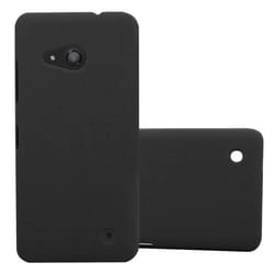 Coque pour Nokia Lumia 550 Etui en FROSTY NOIR Housse Hard Case Cover Protection à laspect givré