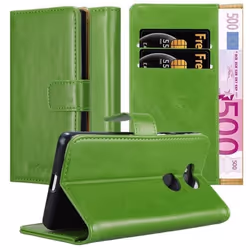 Coque - CADORABO - Sony Xperia L2 - Similicuir - Vert - Fonction stand horizontale