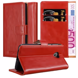 Coque pour Huawei Y3 / Y3C / Y330 / Y331 / Y360 en ROUGE CERISE Cover Protection fonction de support
