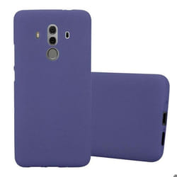 Housse pour Huawei MATE 10 PRO Coque en FROST BLEU FONCÉ Case Cover Protection Silicone TPU Etui