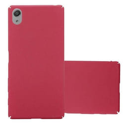 Coque pour Sony Xperia X Etui en FROSTY ROUGE Housse Hard Case Cover Protection à laspect givré
