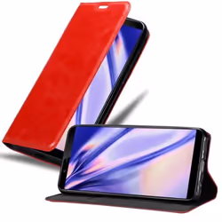 Coque de téléphone - CADORABO - Vivo Y71 - ROUGE DE POMME - Simili-cuir - Fermeture magnétique