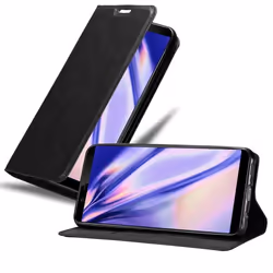 Étui pour téléphone portable - CADORABO - Vivo Y71 - Simili-cuir - Noir Nuit - Fonction stand