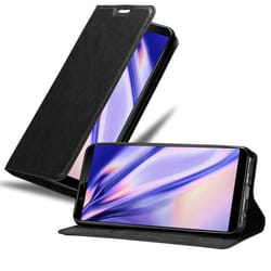 Étui pour téléphone portable - CADORABO - Vivo Y71 - Simili-cuir - Noir Nuit - Fonction stand