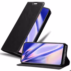 Étui pour téléphone portable - CADORABO - Vivo Y95 - Simili-cuir - Noir Nuit - Fonction stand