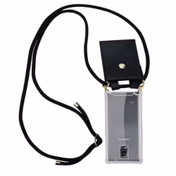 Coque Collier - CADORABO - Samsung Galaxy NOTE 4 - Silicone TPU - Noir - Pratique et Esthétique