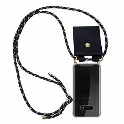 Coque Collier pour Samsung Galaxy S10e Housse en CAMOUFLAGE Etui Fashion Necklace a la mode Case Cover Silicone réglable