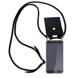 Coque Collier pour Apple iPhone 5 / 5S / SE 2016 Housse en NOIR Etui Fashion Necklace a la mode Case Cover Silicone réglable