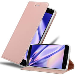 Coque pour OnePlus 2 - CADORABO - CLASSY OR ROSÉ - Semi-rigide - Aimantée - Design moderne et élégant