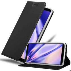 Coque pour OnePlus 5T Etui en CLASSY NOIR Housse Case Cover Protection fermeture magnétique Portefeuille Wallet