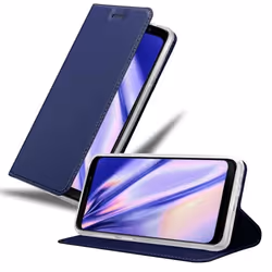 Coque pour Samsung Galaxy J6 2018 Etui en CLASSY BLEU FONCÉ Housse Case Cover Protection fermeture magnétique Portefeuille Wa ...