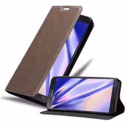 Coque pour Samsung Galaxy MEGA 6.3 Housse en MARRON CAFÉ Etui Case Cover Protection Portefeuille Wallet