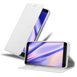 Coque pour ZTE Blade V9 Etui en CLASSY ARGENT Housse Case Cover Protection fermeture magnétique Portefeuille Wallet