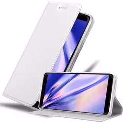 Coque pour WIKO VIEW GO Etui en CLASSY ARGENT Housse Case Cover Protection fermeture magnétique Portefeuille Wallet