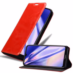 Coque pour Honor 8A Housse en ROUGE DE POMME Etui Case Cover Protection Portefeuille Wallet
